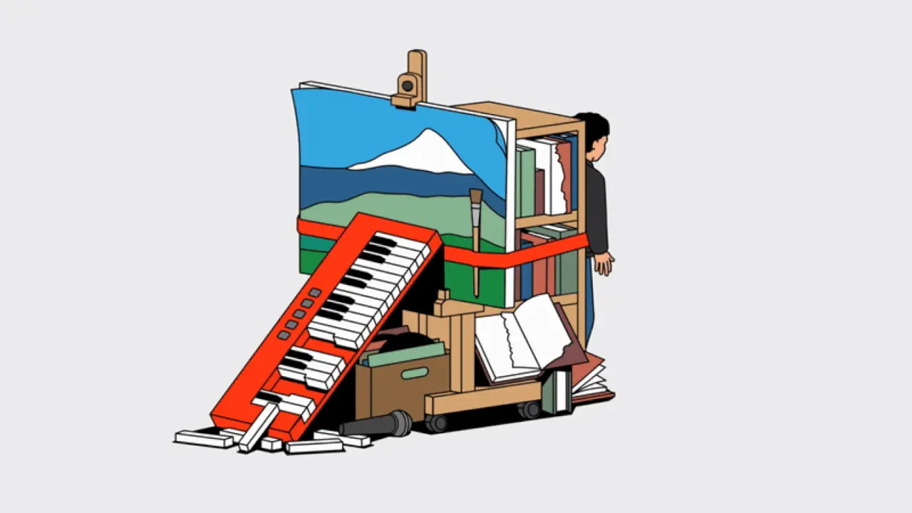 شخصیتی که سعی می‌کند از نمادهای فرسوده و پاره‌پاره فرهنگ عامه فرار کند